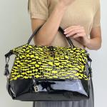 Сумка женская кожаная желтая FM1704B