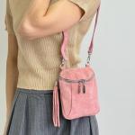 Сумка женская кожаная пудра FM1383F