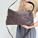 Сумка жіноча шкіряна шоколадна FM1612E