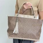 Сумка женская кожаная тауп FM1708A