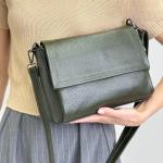 Сумка жіноча шкіряна смарагдова FM1709A