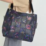 Сумка женская кожаная черная FM1209EK