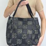 Сумка женская кожаная черная FM1209EQ