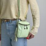 Сумка жіноча шкіряна оливкова FM1383H