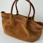 Сумка жіноча шкіряна коричнева FM1719B