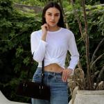 Сумка женская кожаная шоколадная FM1720A