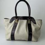 Сумка жіноча шкіряна молочна FM1702D