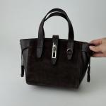 Сумка жіноча шкіряна шоколадна FM1721B