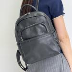 Рюкзак женский кожаный черный FM1722C