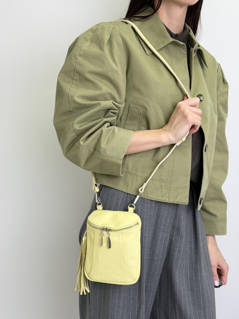 Сумка женская кожаная желтая FM1383M