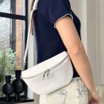 Сумка женская кожаная белая FM1700E