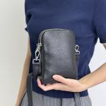 Сумка жіноча шкіряна чорна FM1714C