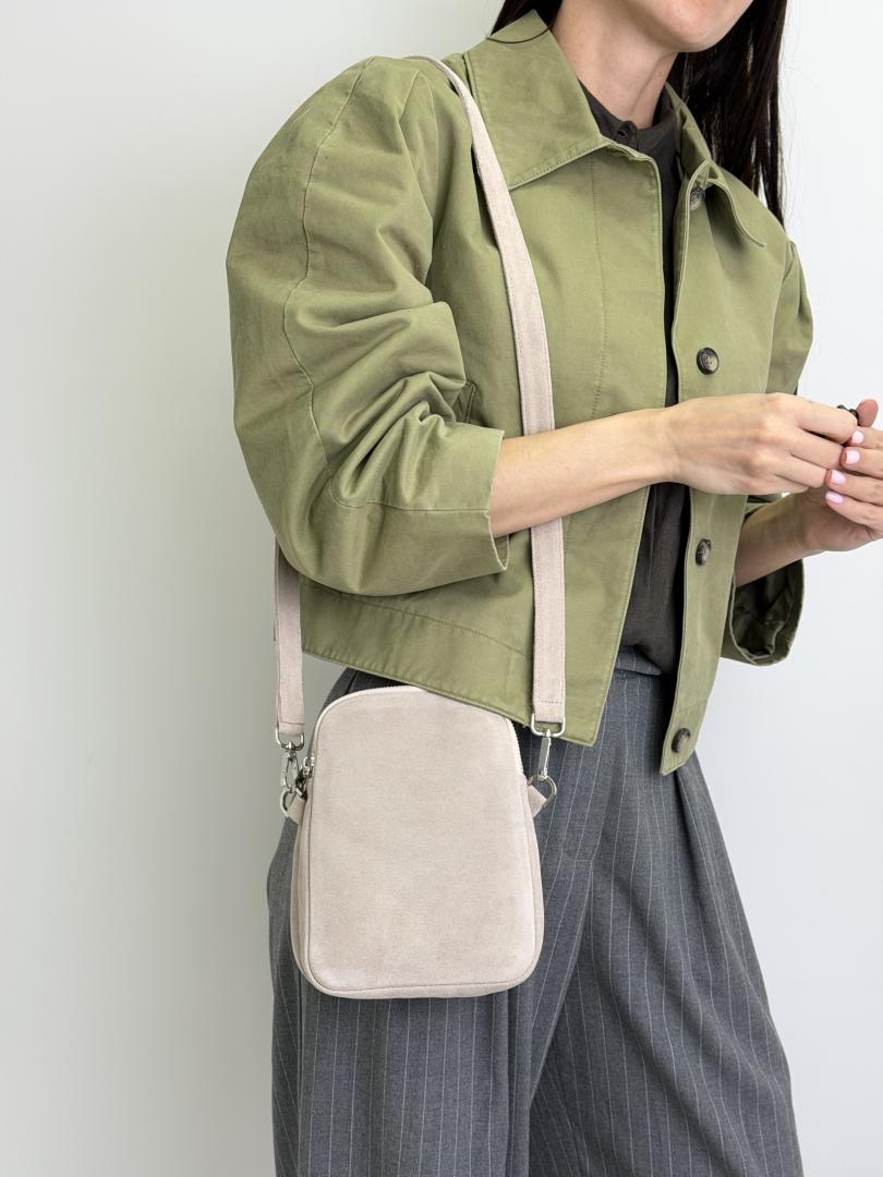 Сумка жіноча шкіряна бежева FM1714E