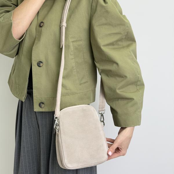 Сумка жіноча шкіряна бежева FM1714E