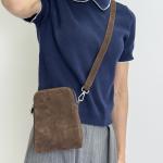 Сумка жіноча шкіряна шоколадна FM1714G