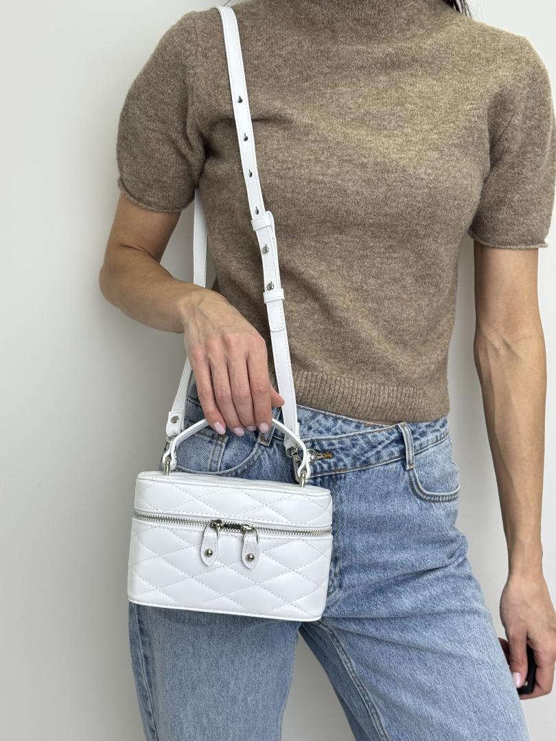 Сумка жіноча шкіряна біла FM1724A