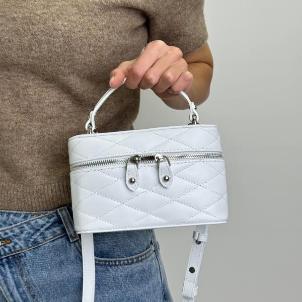 Сумка жіноча шкіряна біла FM1724A