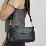 Сумка женская кожаная черная FM1725B