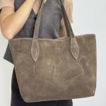 Сумка женская кожаная тауп FM1726B