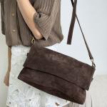 Сумка женская кожаная шоколадная FM1729B