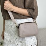 Сумка жіноча шкіряна бежева FM1730B