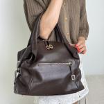 Сумка женская кожаная шоколадная FM1496B