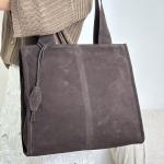 Сумка жіноча шкіряна шоколадна FM1080E