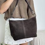 Сумка женская кожаная шоколадная FM1000AD