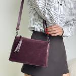 Сумка женская кожаная марсала FM1115G