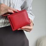 Гаманець жіночий шкіряний червоний FM1735F