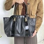 Сумка жіноча шкіряна чорна FM1702G