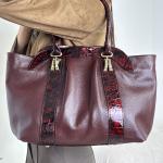 Сумка жіноча шкіряна марсала FM1702H