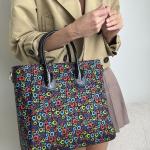 Сумка женская кожаная черная FM1489B