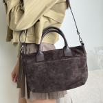 Сумка жіноча шкіряна шоколадна FM1738B