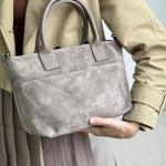 Сумка жіноча шкіряна тауп FM1738D