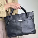 Сумка жіноча шкіряна чорна FM1739C