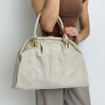 Сумка женская кожаная бежевая FM1740A