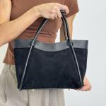 Сумка женская кожаная черная FM1741A