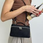 Сумка женская кожаная черная FM1486G