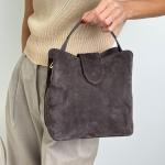 Сумка женская кожаная шоколадная FM1744A