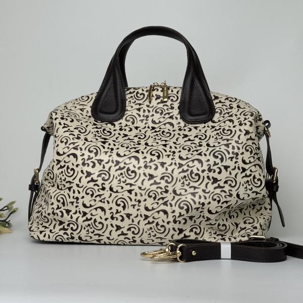 Сумка женская кожаная бежевая FM1240AJ