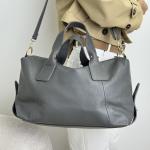 Сумка жіноча шкіряна графіт FM1745C