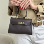 Сумка жіноча шкіряна шоколадна FM1746C