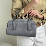 Сумка женская кожаная серая FM1747A