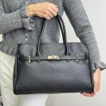 Сумка женская кожаная черная FM1750C