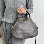 Сумка женская кожаная шоколадная FM0831AE