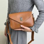 Сумка женская кожаная карамельная FM1312E