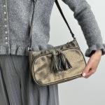 Сумка женская кожаная золото FM1331AO