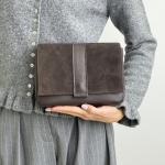 Сумка женская кожаная шоколадная FM1328E