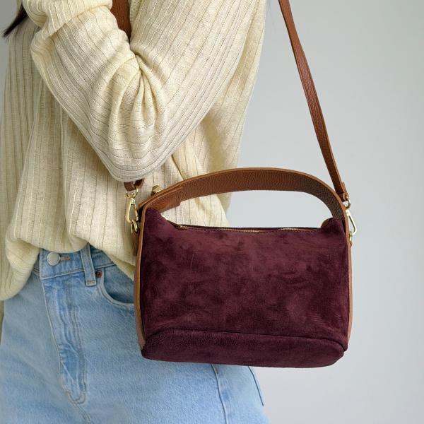 Сумка женская кожаная марсала FM1754B